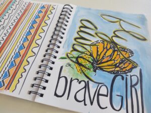 Art Journaling at One by One Design Studio